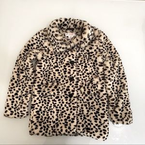 JOE FRESH- GIRLS LEOPARD PRINT COAT kids m 8